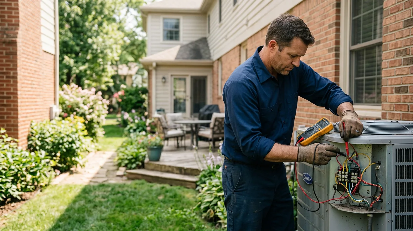 HVAC technician working near New Alexandria, PA